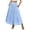 *Light Blue, variant on Women's High Waist Eyelet A Line Midi Skirt with Pockets,Casual Summer Flared Skirt Light Blue,Women's Plus S