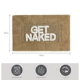 thumbnail image 4 of Jean Pierre "Get Naked" 21"x34" Cotton Bath Rug, Linen, 4 of 8