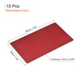 thumbnail image 2 of Uxcell 85x50x0.4mm Painted Aluminum Blank Metal Card Red 15 Pack, 2 of 6