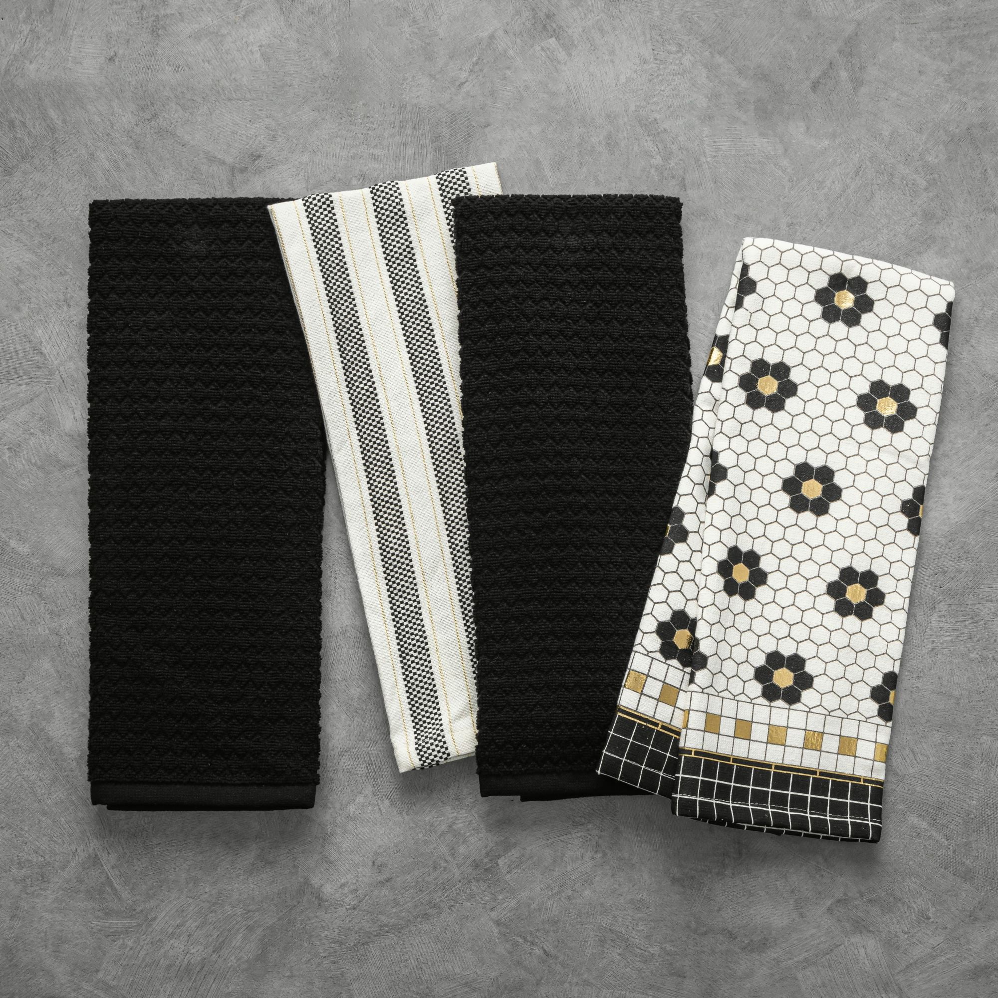 Thyme & Table Penny Tile 4-Pack Kitchen Towel Set