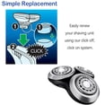 thumbnail image 2 of 2025 New SH90/RQ12 Replacement Head for Philips Norelco Shaver Series 9000 RQ12 RQ11 RQ10 Sensotouch 3D 1260X 1280X 1290X RQ1180 Arcitec,1 pcs, 2 of 7