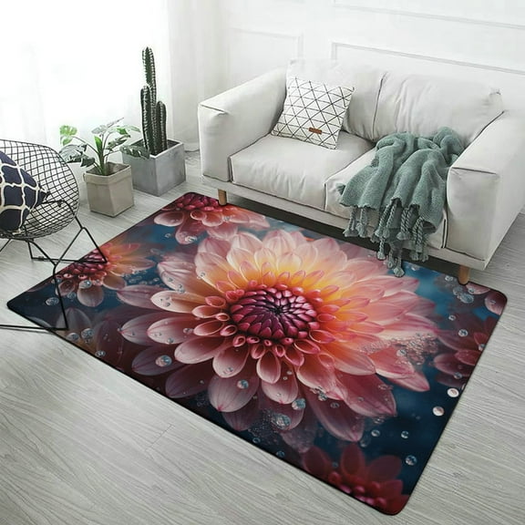 Flower (43) Carpet for Home Decoration Rugs for Bedroom Room Living Room Bathroom Entrance Door Non-slip Comfort Mat