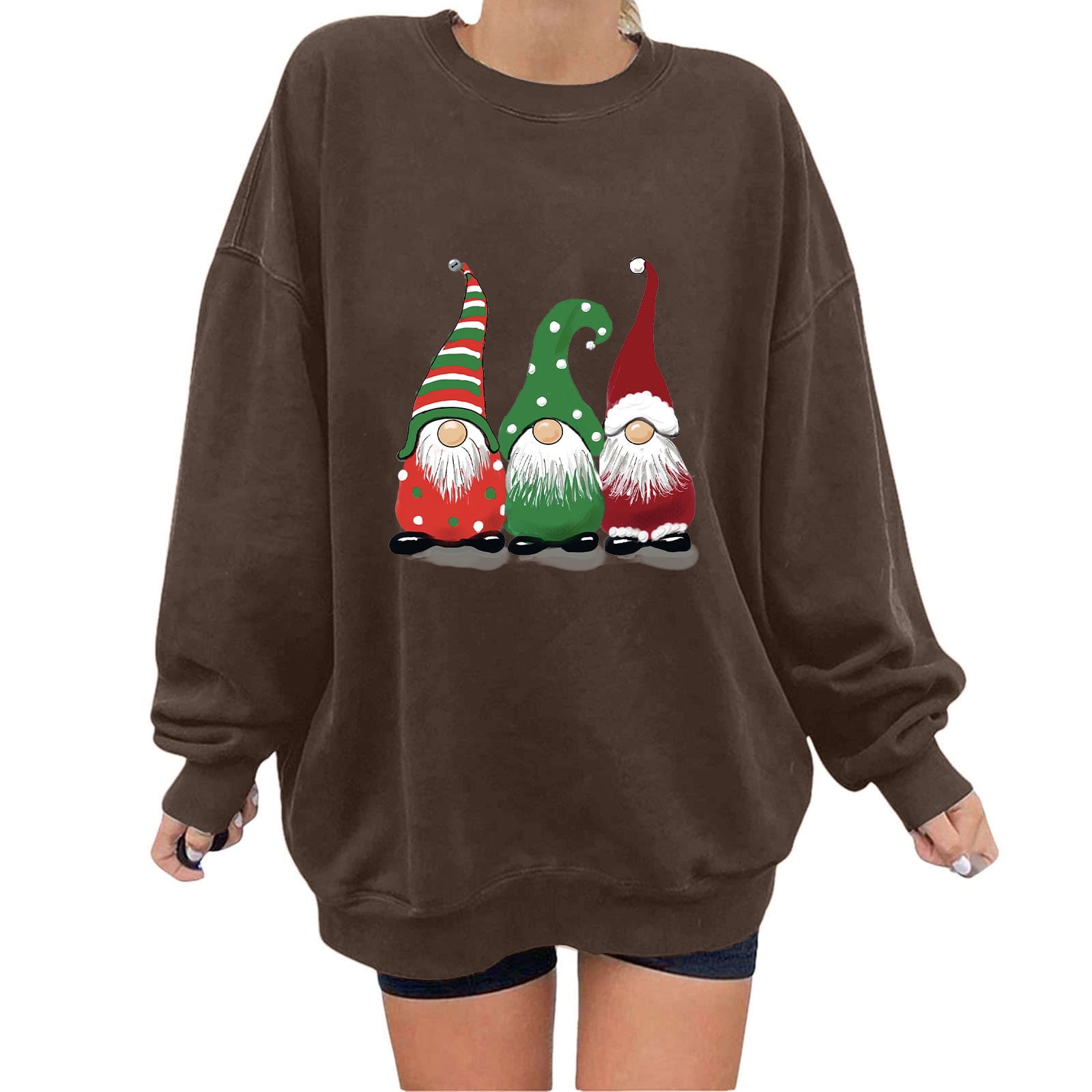 asdoklhq Clearance Plus Size Christmas Clothing,Women's Spring Autumn