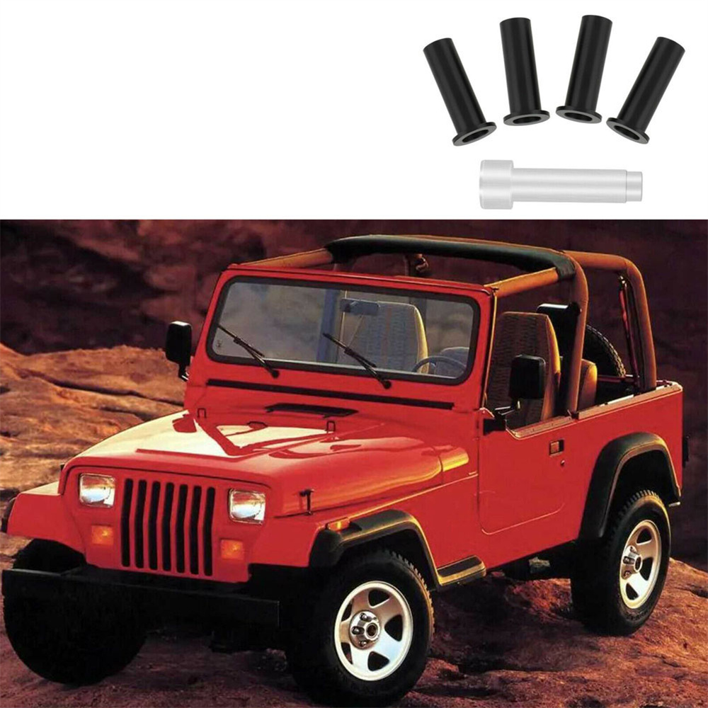 4Pcs Door Hinge Pin Bushings Kit w/ Tool For 19862006 Jeep Wrangler TJ