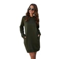 thumbnail image 4 of Womens Shirts Tshirts Long Sleeve Womens Workout Tops Fall Fashion Crewneck Pocket Sweatshirts Long Blouses Casual Army Green M, 4 of 7