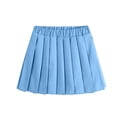 thumbnail image 6 of NAISIBABY Girls School Uniform Skirt, A-Line High Waist Pleated Skirt for Back to School Blue Size 7, 6 of 7