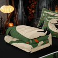 thumbnail image 5 of Homewish Halloween Witch Zipper Queen Comforter Set with Fitted Sheet and 2 Pillowcases, Vintage Castle Zipper Bedding Set, Olive Green, Black Reversible, 5 of 7