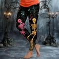 thumbnail image 2 of adviicd Womens Halloween Soft Comfy Leggings Printed Stretchy Leggings Yoga Pants (Grey, XXL), 2 of 7