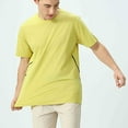 thumbnail image 5 of ZunFeo Men Quick Dry Moisture Wicking T Shirts Breathable Lightweight Running Gym Activewear Short Sleeve Crew Neck Slim Fit Athletic Performance Top Yellow,Size 3XL, 5 of 7