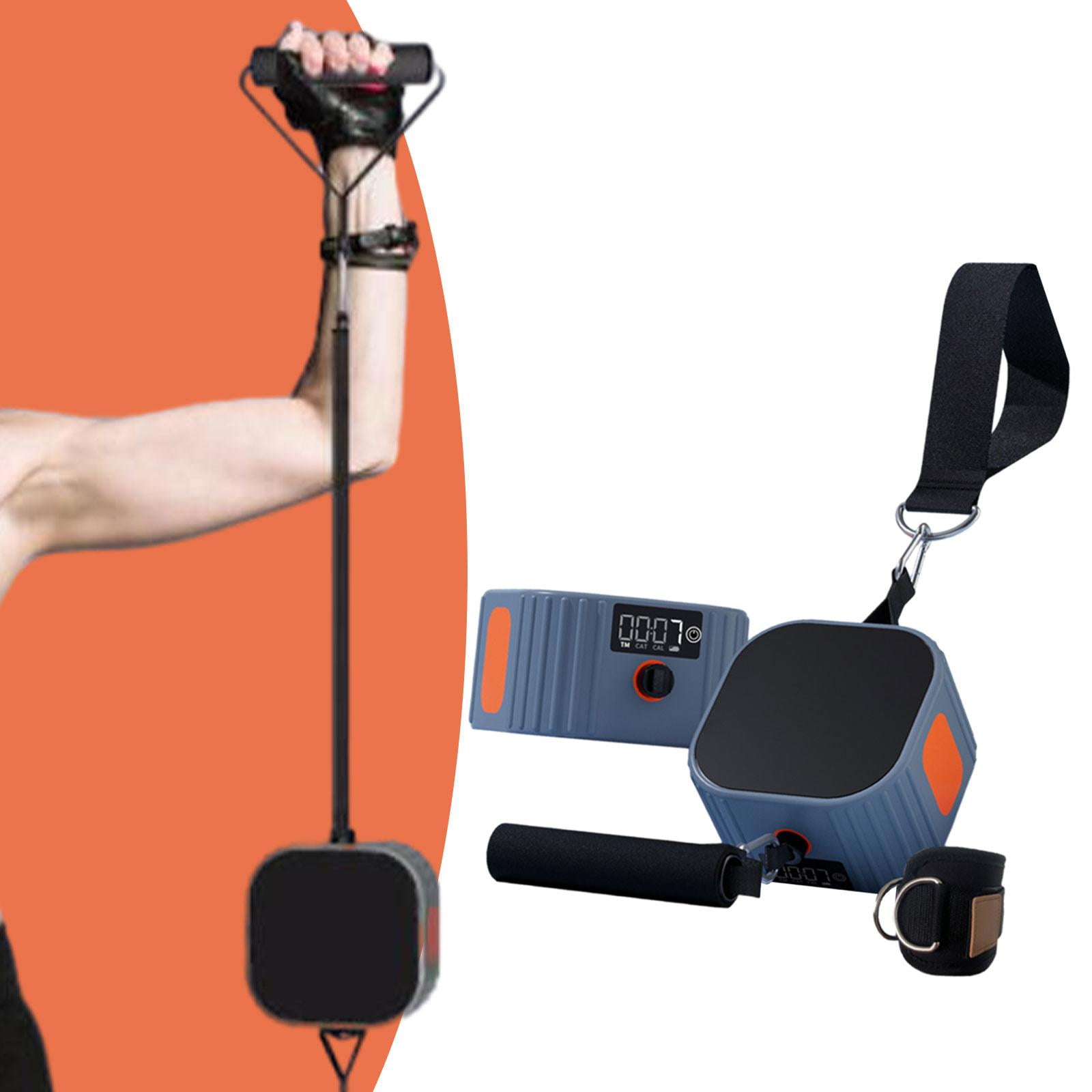 Dualoai Fitness Equipment Cable Machine 4.4-44 lb Adjustable Resistance Trainer for Orange
