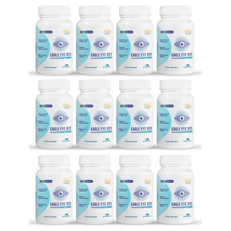 12 Pack Eagle Eye 911, advanced vision support formula-60 Capsules x12