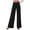 Black, variant on Hpapadks Womens Pants High Waisted Wide Leg Solid Social Dance Pant Slacks for Women Red M