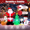 thumbnail image 6 of Firstness 6ft Christmas Inflatable,Christmas Blow ups Santa Snowman Xmas Tree Penguin Dog with LED Lights, Outdoor Decoration for Yard Garden Party, 6 of 14