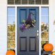 thumbnail image 5 of Xihbxyly Corona de Halloween, Diseño de Bruja, Decoración Espeluznante para El Hogar, Accesorio para Colgar En La Puerta Principal, Uso Interior y Exterior, Decoración Festiva para La Sala de Estar,, 5 of 6