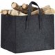 thumbnail image 1 of Cesta de madera de fieltro, 2 asas, plegable, portaperiódicos, antracita, 34,5 x, 1 of 5