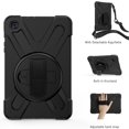 thumbnail image 4 of XYX Case for Samsung Galaxy Tab A 8.4 2020 SM-T307U with 360 Degree Rotating, Hand Strap, Shoulder Strap, Black, 4 of 7