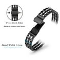 thumbnail image 3 of WFEAGL Stainless Steel Replacement Band Apple Watch 38/40/41mm Steel Wristband Black and Silver, 3 of 6