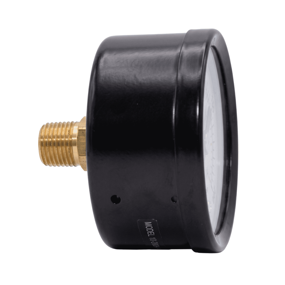 Tru-Flate Plastic/Steel Mini Air Line Rugged Gauge 1/8 in. NPT 200 psi 1 pc