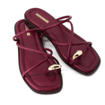 thumbnail image 5 of Cushionaire Venue Women’s Strappy Toe-Loop Slide Sandals with Gold-Tone Accent & Memory Foam Comfort | Minimalist Summer Sandals for Women with Wide Widths Available, 5 of 13
