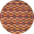 thumbnail image 1 of Ahgly Company Machine Washable Indoor Round Contemporary Red Area Rugs, 5' Round, 1 of 7