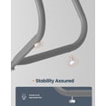 thumbnail image 6 of 2 Tier Round Side Table With Storage Basket U Shaped Support Nightstand For Living Room Bedroom, 6 of 6