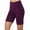 Purple, variant on Baqcunre Leggings for Women Sport Yoga Mid Thigh Stretch Cotton High Waist Active Short Leggings Biker Shorts Yoga Pants Black L