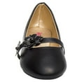 thumbnail image 5 of Kensie Girl Little Kids Ballerinas Flats , Black Smooth, 3, 5 of 8
