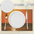 thumbnail image 3 of Ambesonne Nautical Place Mats Set of 4, Sailboat Sea Sunrise, Standard Size, Orange, 3 of 6