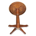 thumbnail image 3 of 30" Round Solid Wood Bar Height Pedestal Dining Table in Espresso by International Concepts, 3 of 6