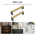 Fulgente 10 Pack Brushed Brass Kitchen Handles 61/5inch (160mm) Matte Gold Drawer