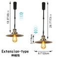 thumbnail image 3 of FSLiving Lampe de Piste Réglable en Hauteur Type H Rétractable avec Tige Télescopique Lampe Réglable Gimbale-Post Halo Piste DIY Rétro Couverture Lampe, Bronze - 3 Lumières, 3 of 7