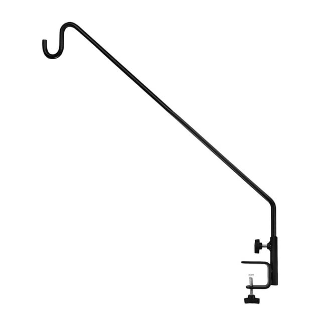 Heavy Duty Deck Hook for Railing Adjustable Rail Pole for Bird Feeders Shepherd Hook Outdoor Plant Hanger Deck Shepherd Hook Heavy Duty Bird Feeder Pole Hanger