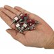 thumbnail image 2 of 10 Pcs Mini Toggle Switch, AC 125V 6A / 250V 2A 3-Pin SPDT ON-OFF-ON, Red, Compatible with Auto Parts, 2 of 5