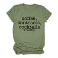 thumbnail image 1 of B91xZ T-shirt à Manches Courtes pour Femmes Tops Manches Courtes Solide Slim Fit, Vert XL, 1 of 3