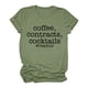 thumbnail image 1 of Gibobby Camisetas Mujer Manga Corta Camisas Tops redondos Camiseta Túnica Blusa manga impresión Casual Letras Cuello Blusa mujer(Verde,M), 1 of 3