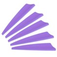 thumbnail image 1 of Arrows Vanes, 36 Pack 2.5 Inch Arrow Fletching Archery Arrow Feather Shield Fletch for DIY Target Shooting, White Purple, 1 of 5