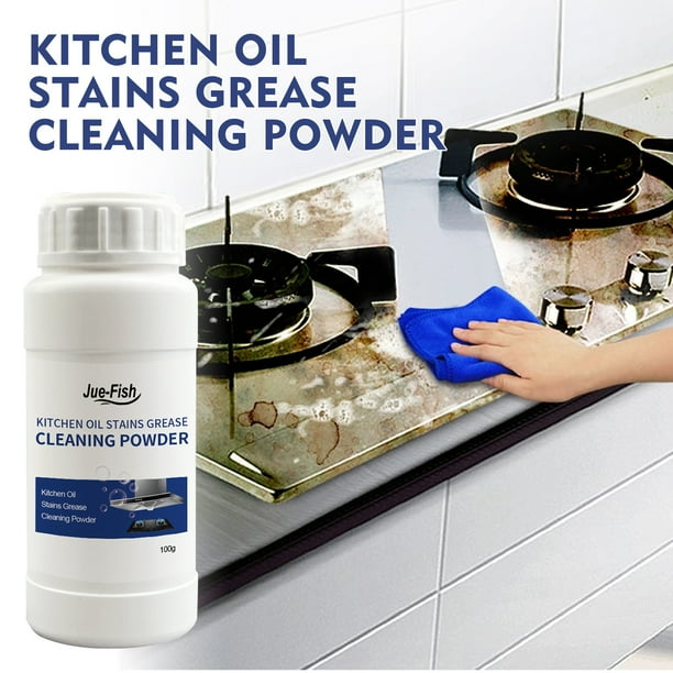 Kitchen Oil Stains Grease Cleaning Powder, Powerful Cleaning Powder ...