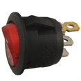 thumbnail image 2 of On Off Switch Round Red Light Toggle On-Off Rocker Switch 12V 3-Pin (10 Pack), 2 of 4