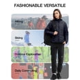 thumbnail image 3 of OutPro Women's Puffer Jacket Lightweight Down Alternative Packable Womens Winter Coats Dark Blue, 3 of 8