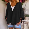 thumbnail image 3 of Npasoilc Summer Cardigan Sweaters For Women Tie Dyed Print Cardigan Long Sleeve Loose Cover Up Casual Blouse Tops Solid Color V Neck Shirts Cotton Linen Cardigan, 3 of 7