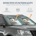thumbnail image 4 of Disketp 2 Piece Funny Cat Pattern Windshield Sunshades,Folding Windshield Sun Shade For Car Suv Trucks Sedan,Blocks Uv Rays Sun Visor Protector-Small, 4 of 7
