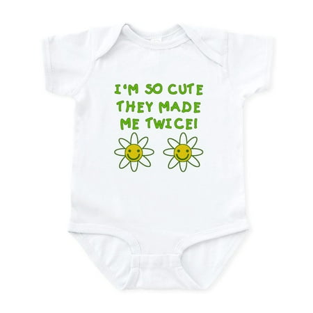 

CafePress - So Cute Made Twice TWINS Infant Bodysuit - Baby Light Bodysuit Size Newborn - 24 Months