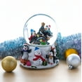 thumbnail image 2 of Penguins' Festive Tree Celebration Snow Water Globe, 2 of 5
