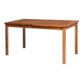 Acacia Wood Patio Simple Dining Table Brown