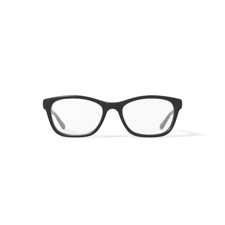 Walmart Women's FM17187 Square Prescription Eyeglasses with Case, Black