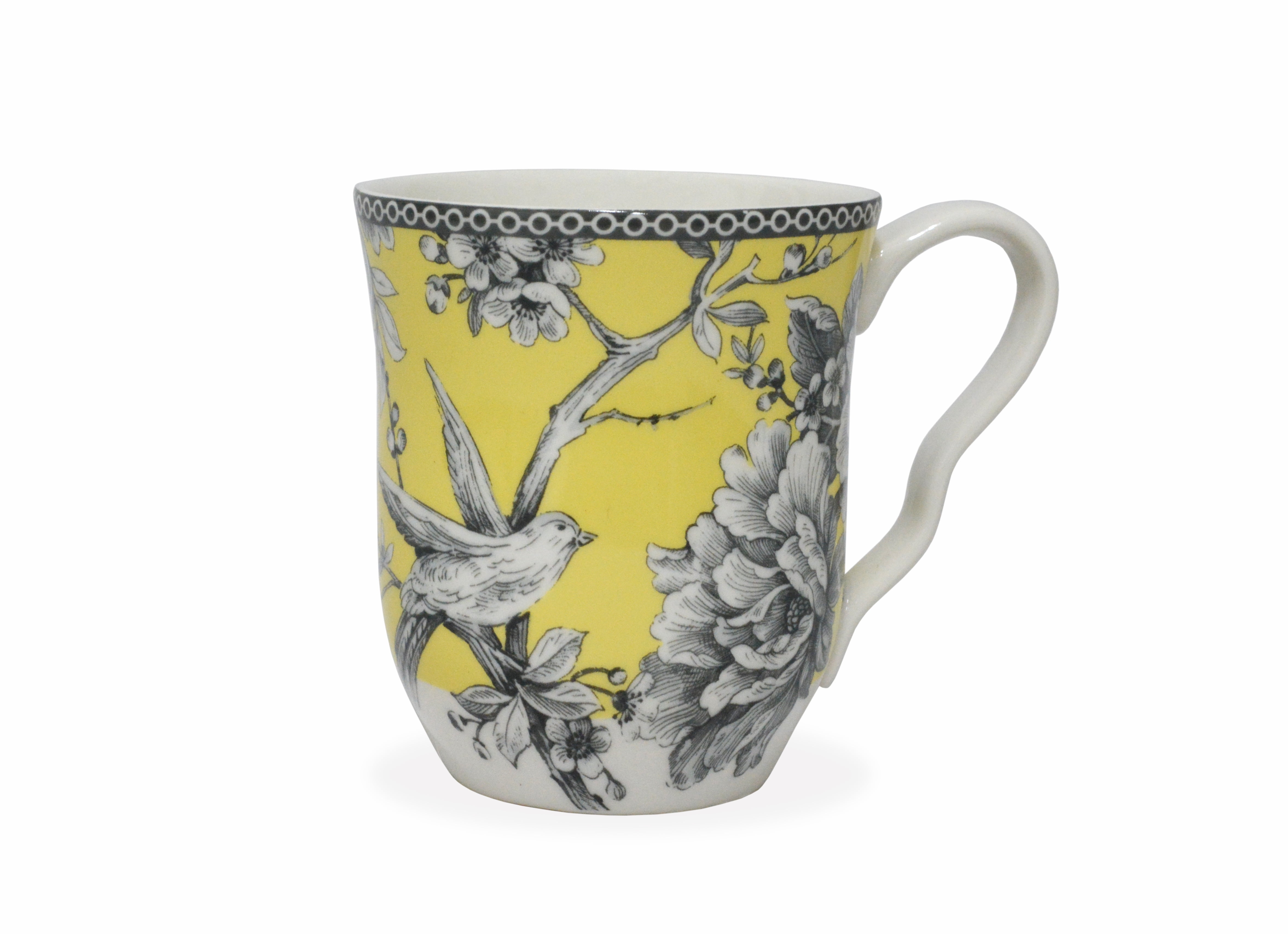 222 Fifth Adelaide Porcelain Dinnerware 16 Piece Set Yellow