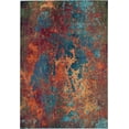 thumbnail image 3 of Nourison Celestial Abstract Atlantic 6'7" x 9'7" Area Rug, (7x10), 3 of 9