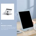 thumbnail image 4 of Raindrops Tablet PC Rack Multifunctional Portable Aluminium Alloy Silver 1Set for Bedroom and Dorm, 4 of 8