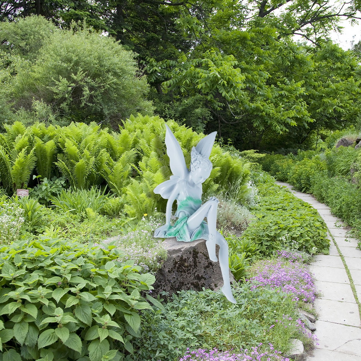 Acheter Statue de fée assise Tudor et Turek, ornement de jardin