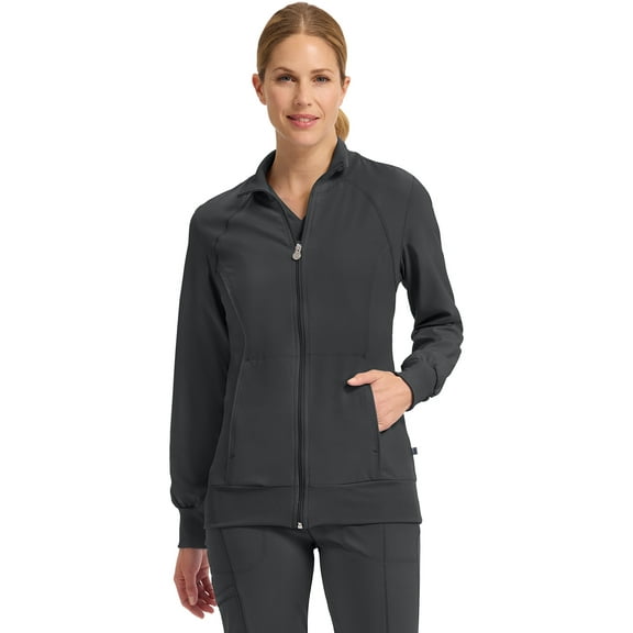 Infinity Cherokee Zip Front Scrub Jackets for Women, 4-Way Stretch Fabric, 2391A